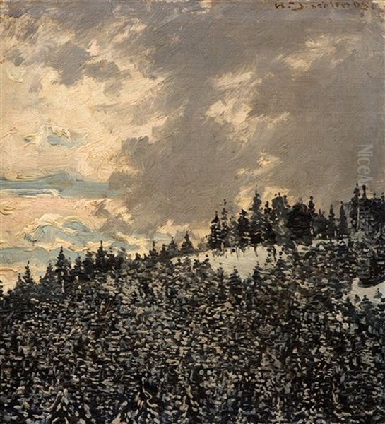 Am Rinken - Feldberg Oil Painting by Hermann Dischler