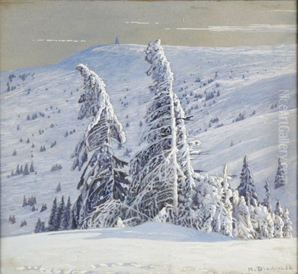 Seebuck - Feldberg Oil Painting by Hermann Dischler