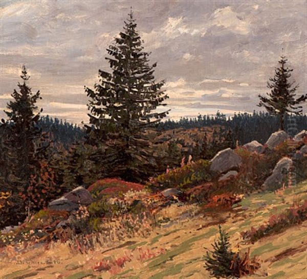 Herbst Am Feldberg Oil Painting by Hermann Dischler