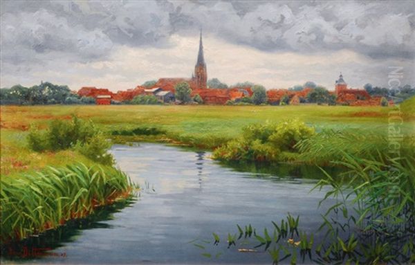 Winsen An Der Luhe Oil Painting by Bruno Dittmann