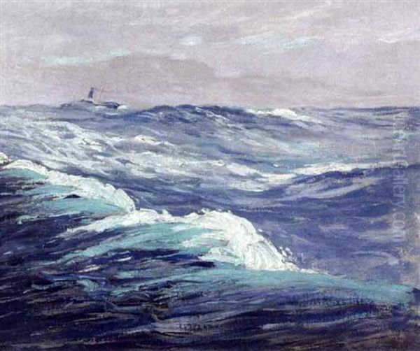 Seascape Oil Painting by John A. Dix