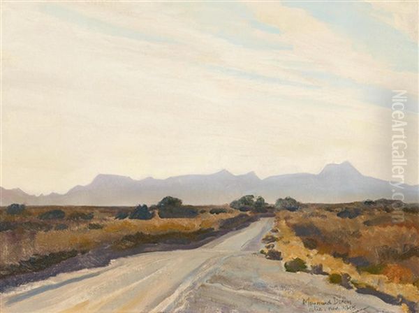 Desert Autumn Oil Painting by Maynard Dixon