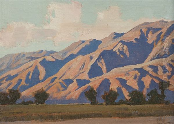 Inyo Mountains - Evening Oil Painting by Maynard Dixon