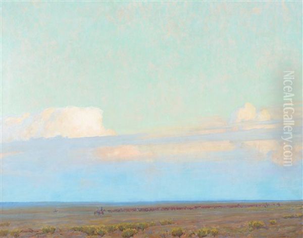 The Prairie Oil Painting by Maynard Dixon