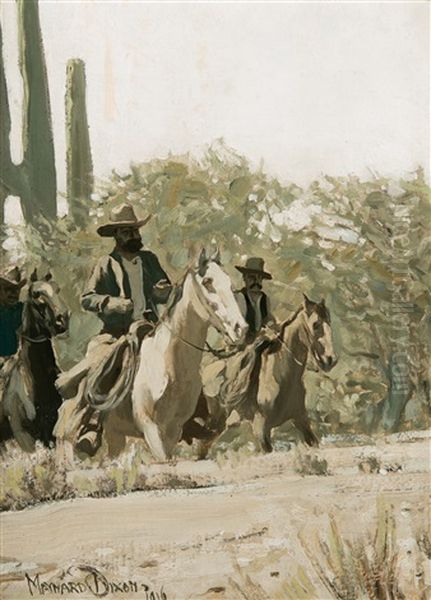 Riders Oil Painting by Maynard Dixon