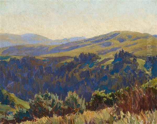 November Morning Oil Painting by Maynard Dixon