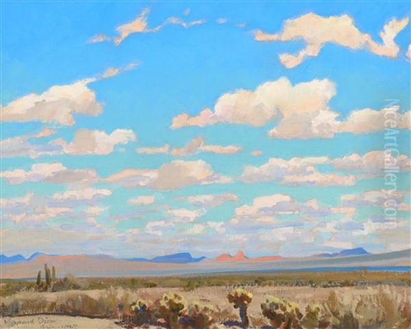 Clouds Of A Summer Afternoon Oil Painting by Maynard Dixon