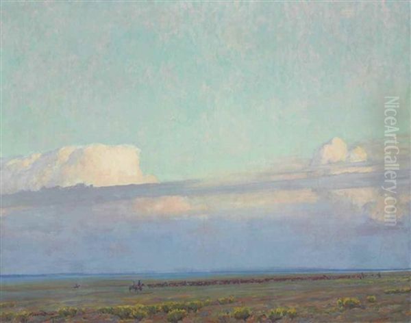 The Prairie Oil Painting by Maynard Dixon