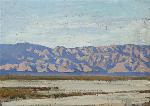 Desert Expanse; Nude Study (double-sided) by Maynard Dixon