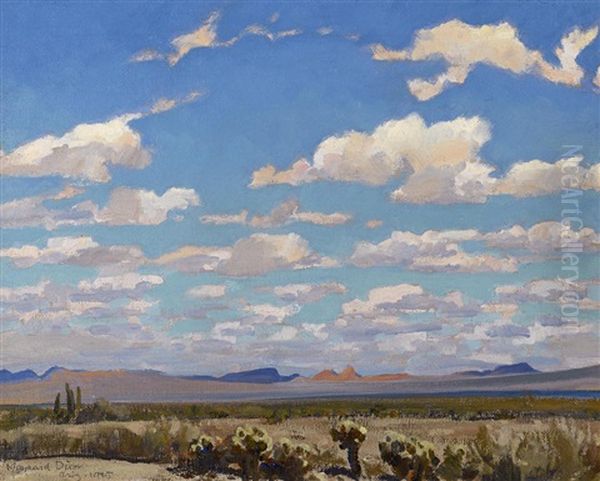 Clouds Of A Summer Afternoon Oil Painting by Maynard Dixon