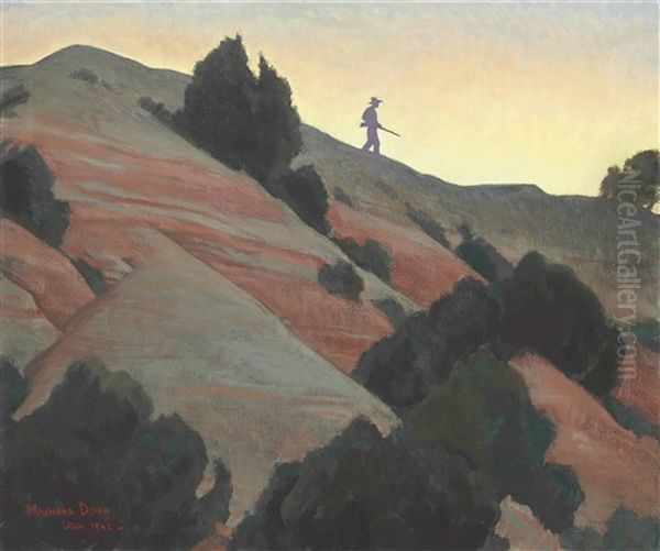 Hogback Hill Oil Painting by Maynard Dixon