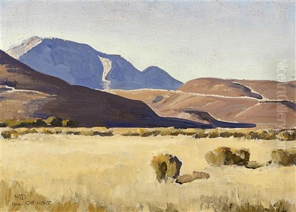 Desert Hills, Nevada Oil Painting by Maynard Dixon