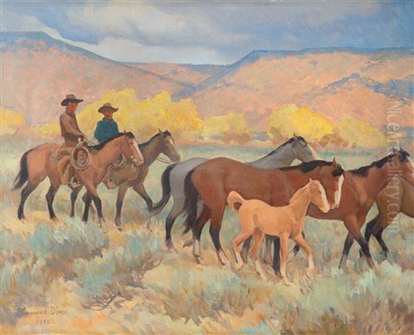 Coming Home Oil Painting by Maynard Dixon