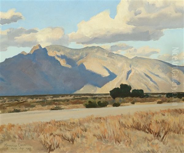 Ridge And Rillito, Arizona Oil Painting by Maynard Dixon