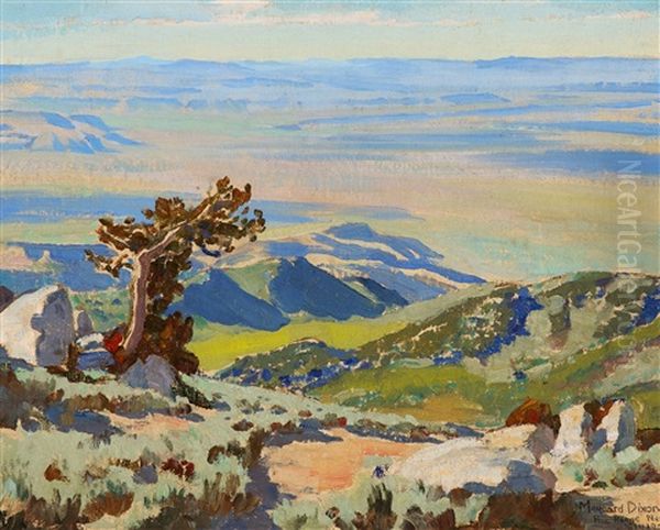 Northwest From Pine Forest Range Oil Painting by Maynard Dixon