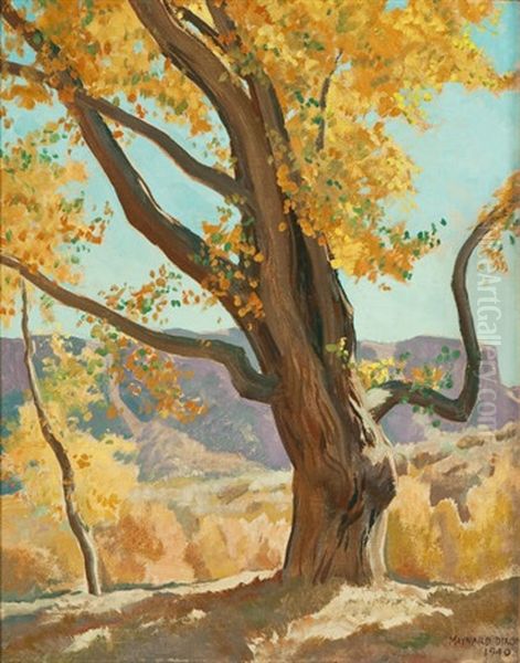 October Morning Oil Painting by Maynard Dixon