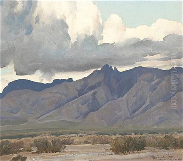 End Of A Storm (no. 604) Oil Painting by Maynard Dixon