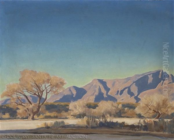 Arizona Autumn Oil Painting by Maynard Dixon