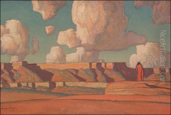 Remembrance Of Tusayan Oil Painting by Maynard Dixon