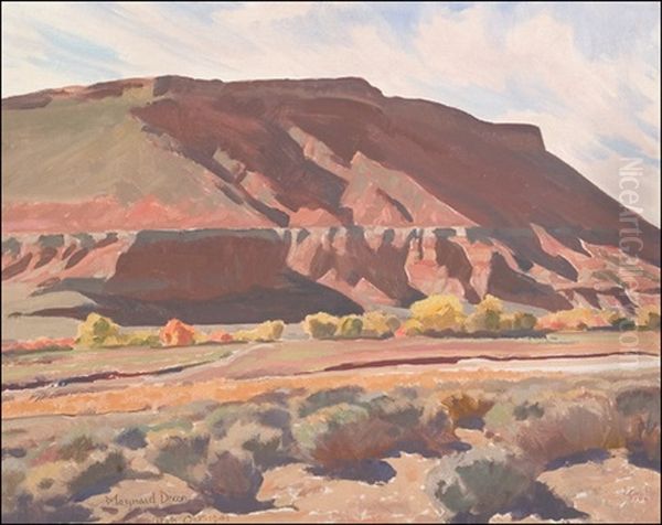 Mesa On Rio Virgen Oil Painting by Maynard Dixon