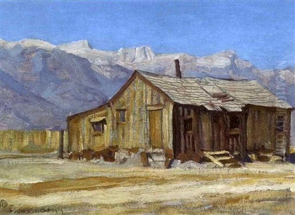 Chong Louis Ranch, Reeler, California Oil Painting by Maynard Dixon