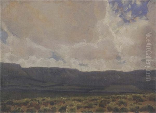 Black Mesa, Navajo Reservation, Arizona Oil Painting by Maynard Dixon