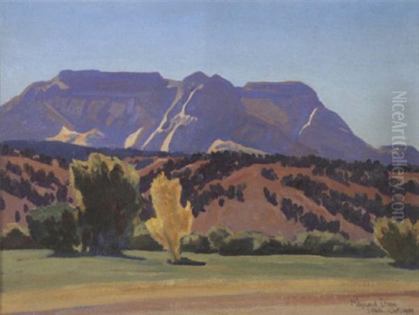 Mt. Carmel, Utah, White Mesa Oil Painting by Maynard Dixon