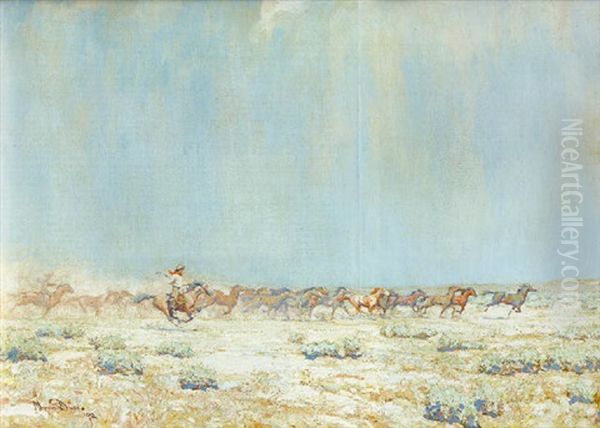 The Wild Bunch Oil Painting by Maynard Dixon