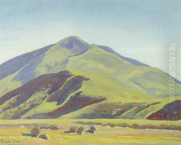 Caliente Hills Oil Painting by Maynard Dixon