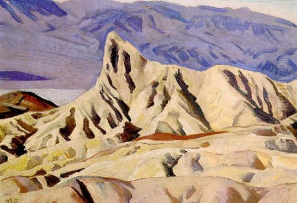 Zabriskie Point, Death Valley Oil Painting by Maynard Dixon