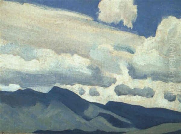 Skies Of New Mexico Oil Painting by Maynard Dixon