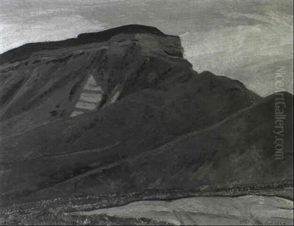 Lava Topped Ridge Oil Painting by Maynard Dixon