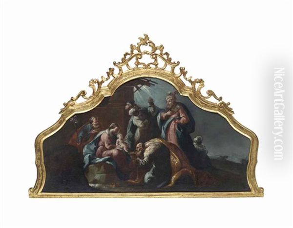 The Adoration Of The Magi Oil Painting by Gaspare Diziani