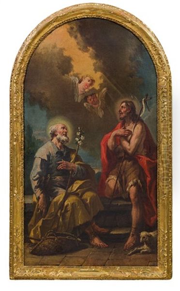 Hl. Joseph Und Johannes Der Taufer Oil Painting by Gaspare Diziani