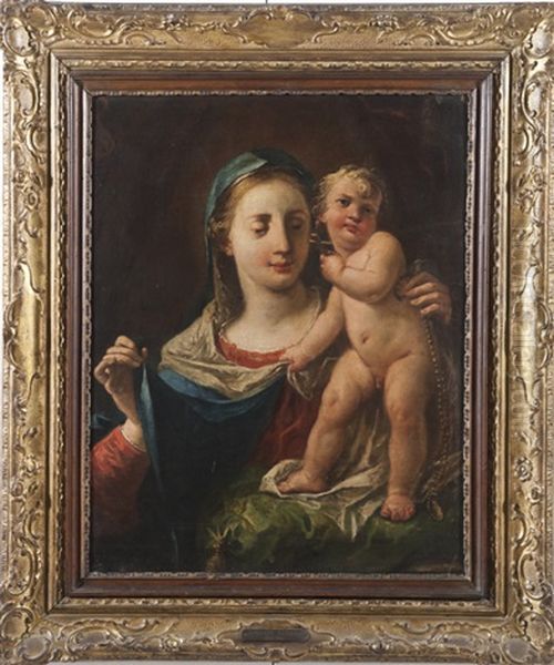 Madonna Col Bambino Oil Painting by Gaspare Diziani