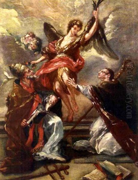 L'ange De La Victoire Oil Painting by Gaspare Diziani