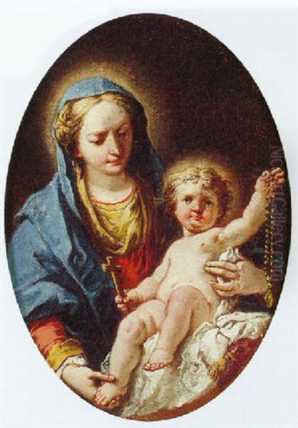 The Madonna And Child Oil Painting by Gaspare Diziani