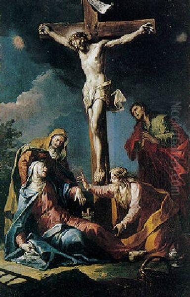 La Lamentation Au Pied De La Croix Oil Painting by Gaspare Diziani