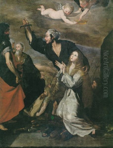 Il Martirio Di Sant'agnese Oil Painting by Giovanni Do