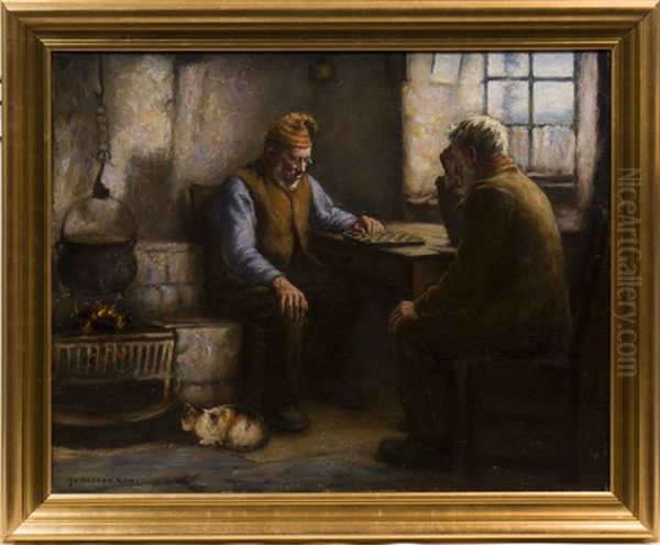 The Game Oil Painting by Henry John Dobson