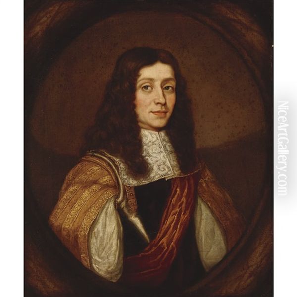 Portrait Of A Gentleman Thought To Be Henry Howard, 6th Duke Of Norfolk (1628-1683/84) And Earl Of Surrey Oil Painting by William Dobson