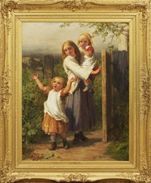 The Cottager's Welcome Oil Painting by William Charles Thomas Dobson