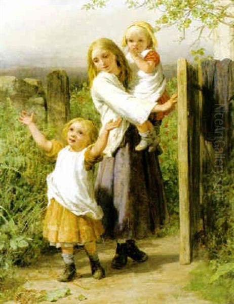 The Cottager's Welcome Oil Painting by William Charles Thomas Dobson