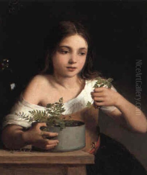 The Young Gardener Oil Painting by William Charles Thomas Dobson