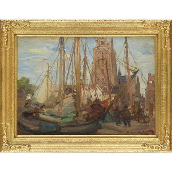 Dordrecht Oil Painting by Alexander Brownlie Docharty