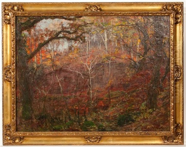 Ruglen By Maybole, Ayrshire Oil Painting by Alexander Brownlie Docharty