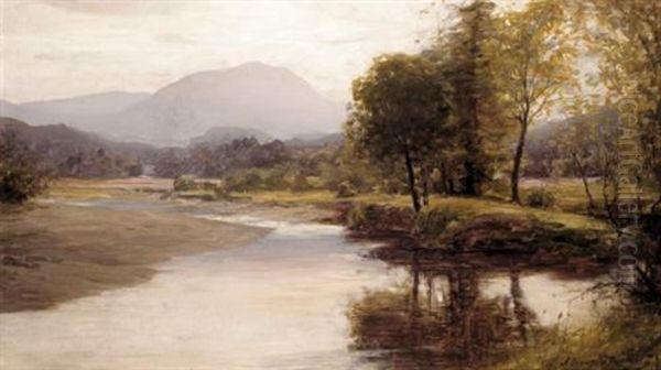 Evening, Ben Ledi From Grig O Turk Oil Painting by Alexander Brownlie Docharty