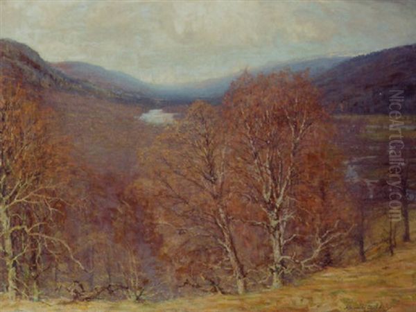 The Dee At Braemar Oil Painting by Alexander Brownlie Docharty