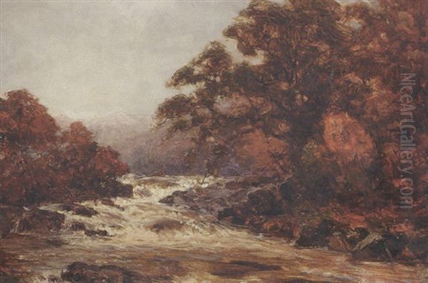 Winter On The Dochart, Perthshire by Alexander Brownlie Docharty