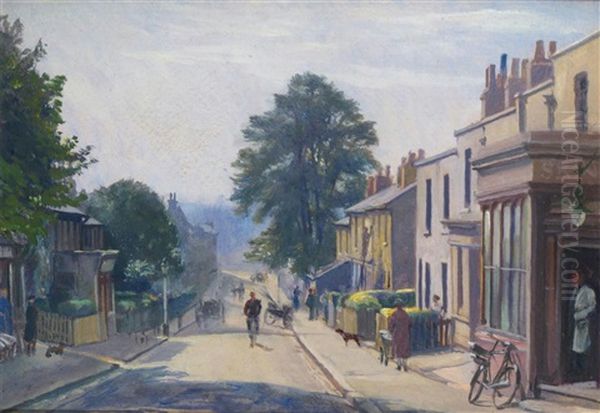 Church Street, Lee Oil Painting by Francis H. Dodd